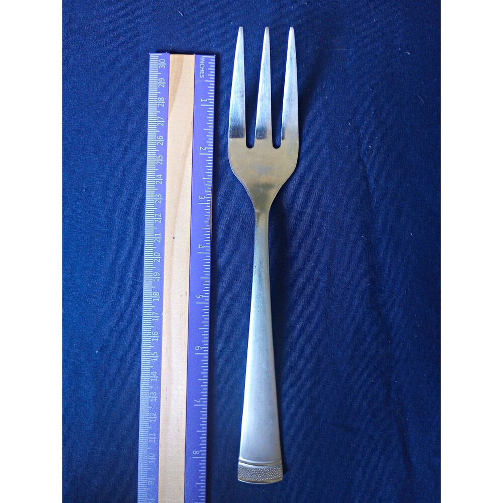 Cambridge Stainless Steel Solid Handle Medium Serving Fork- Gratitude